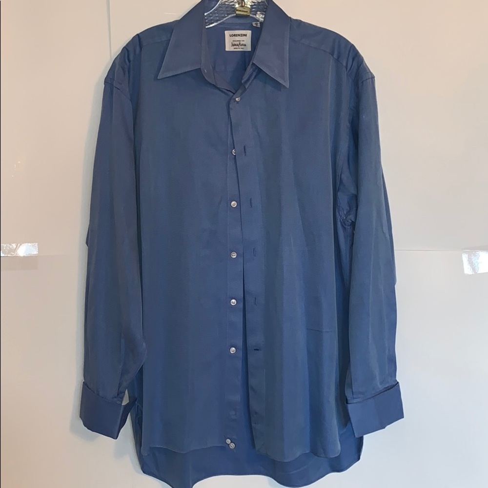 Lorenzini for Neiman Marcus Men’s Blue Dress Shirt
